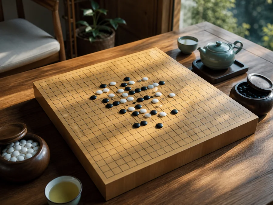 A 19×19 Connect6 opening with Black’s first stone near the center